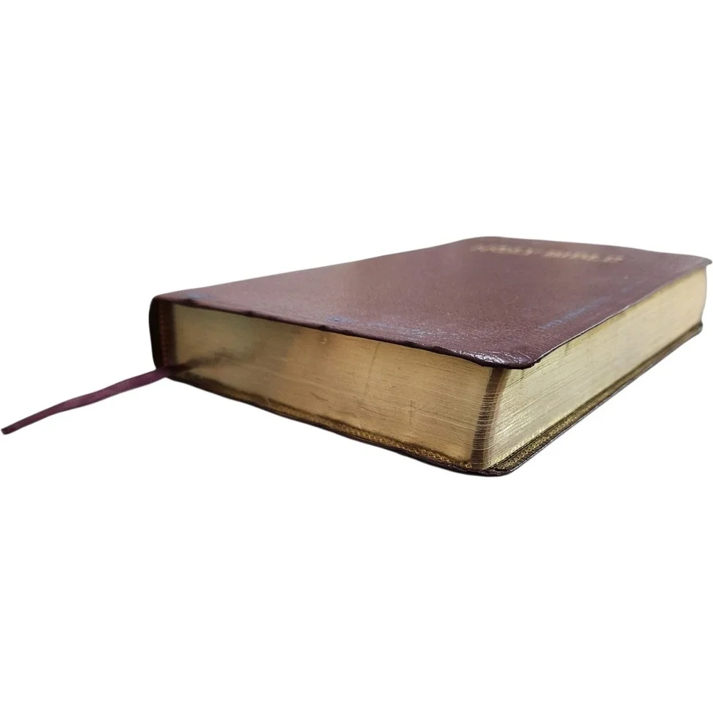 First Scofield Study Bible King James Version Burgundy Leather World Gold Gilt